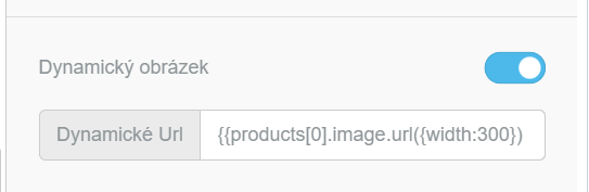 Nastavení URL obrázku produktu